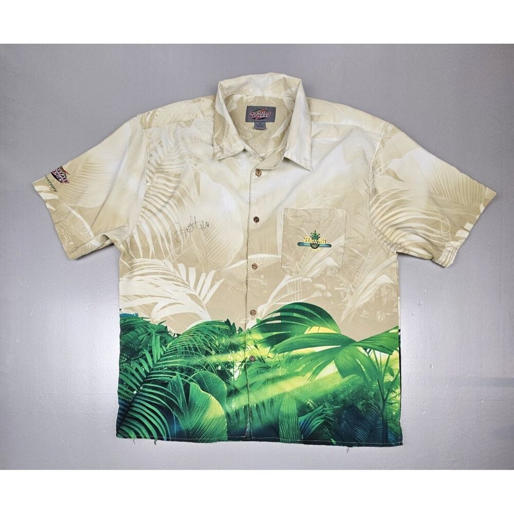 Interstate Batteries Hawaiian Shirt Mens XL. 50th Anniversary. Bobby Labonte #18